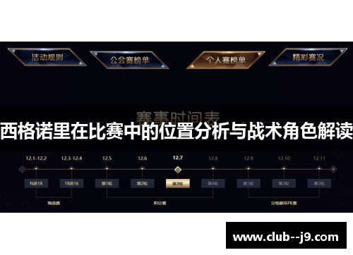 西格诺里在比赛中的位置分析与战术角色解读 西格诺里在比赛中的位置分析与战术角色解读